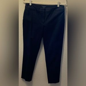 WHBM "Skimmer" Black capri crop pants, size 8